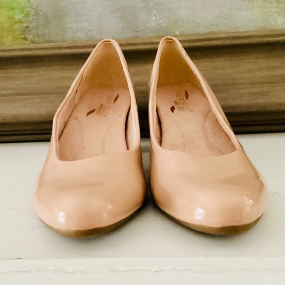 Aerosole Shore thing heels Blush Nude pumps 2” chunky heel size 8.5M Event Party - Picture 11 of 15